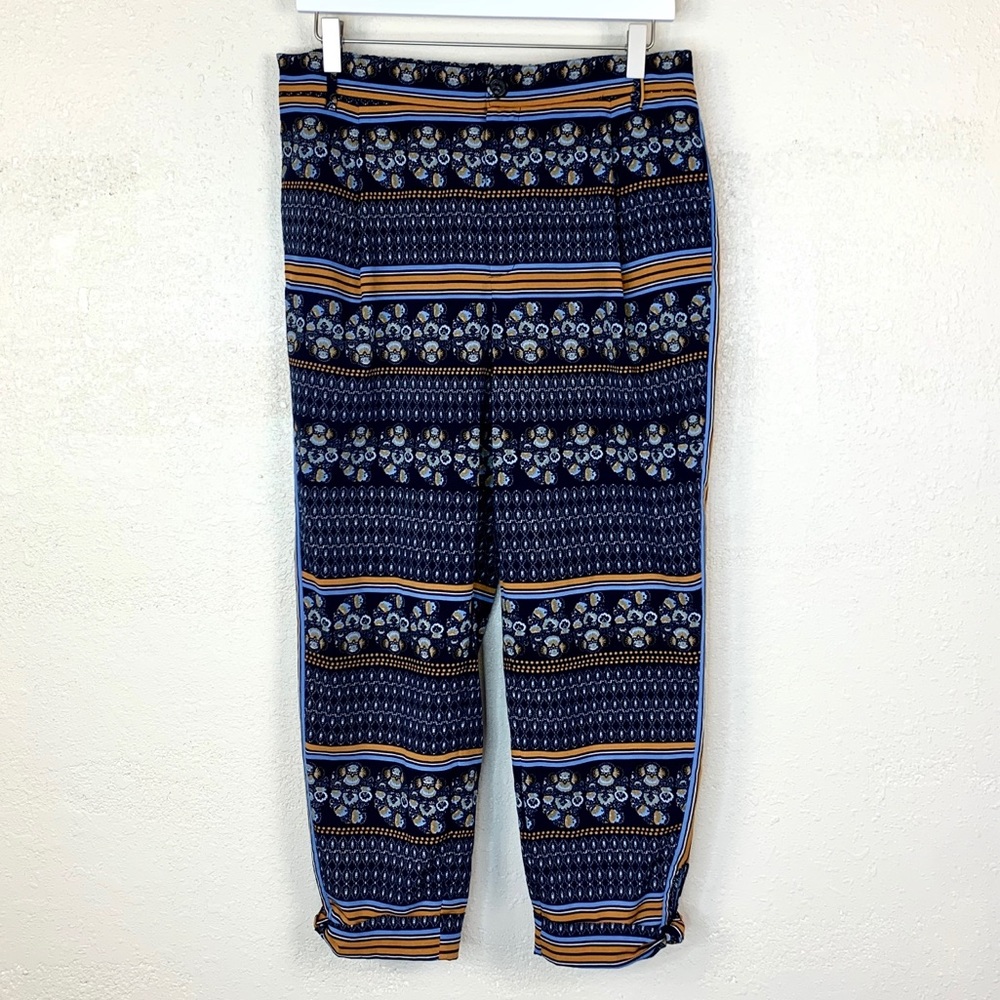 Anthropologie Elevenses Pleated Pocket Tapered